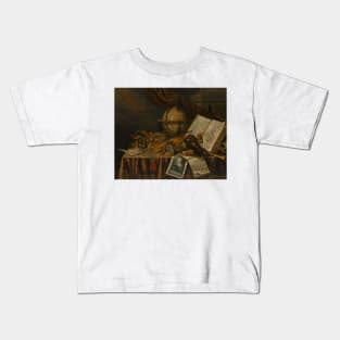 Vanitas Still Life by Edwaert Collier Kids T-Shirt